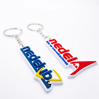 Porte-clés en PVC Promotionnels Personnalisables pour Entreprise, Porte-clés en PVC Cadeau d'Affaires Promotionnel avec Logo Personnalisé