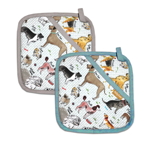 Animal Printed Design Cotton Pot Holders <b>Oven</b> Safe Heat Resistant Eco-Friendly Dishwasher Safe Pot Holder. - Product Image 6
