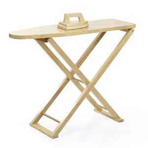 Mesa de planchar de madera duradera con estructura resistente y superficie lisa para tareas de planchado convenientes - Product Image 5