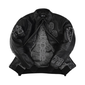 OEM Fashion Design Varsity Men's Winter <b>Jacket</b> New Arrival Heavy Embroidery <b>Rhinestone</b> Waterproof Windproof Vintage Decoration - Product Image 1