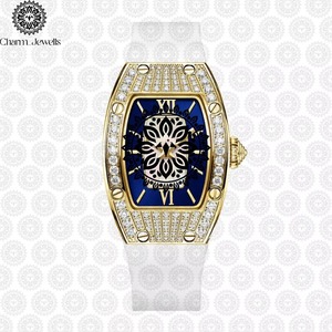Fournisseur en gros de montres pour hommes en acier inoxydable de luxe avec mouvement mécanique, diamants en moissanite, résistance à l'eau 10 bars, bijoux de mode - Product Image 4