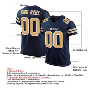 Maillot de football américain sublimé le plus vendu, léger, pour les sports d'équipe - Product Image 2