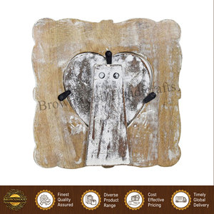 Made in India <b>White</b> Distress Finished 100% Natural Solid Mango Wood Photo <b>Frame</b>/ Wooden Picture <b>Frames</b> for Home Decor Use - Product Image 5