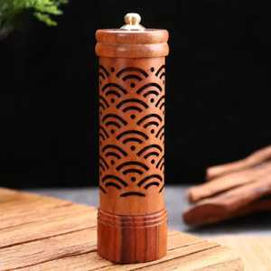 New Trending Wooden Product Incense <b>Burner</b> Wood Metal Aromatic Fragrance Incense Holder Best Material Catalytic Incense <b>Burner</b> - Product Image 3