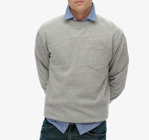 Sudaderas de Moda para Hombre con Hombros Caídos, 100% Algodón, Forro Polar Grueso, Estilo Oversize, Ropa de Invierno, Sudaderas con Capucha, Servicios OEM ODM - Product Image 2