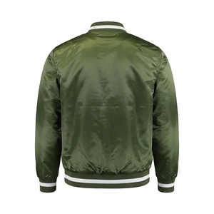 Unisex Casual Sports Bomber <b>Jacket</b> with Stand Collar and Front Logo Customized Design Waterproof & Quick Dry ODM OEM Services - Product Image 2