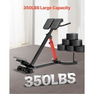 Panca Iperestensione Regolabile 350 Libbre, Sedia Romana Multifunzione per Glutei e Hamstring, Attrezzatura per Esercizi con Imballaggio Personalizzato in Legno - Product Image 3