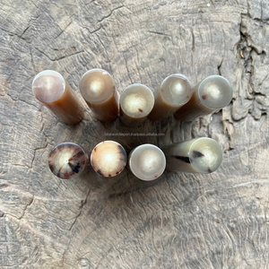 Rouleaux de longue corne de buffle polis noirs et blancs naturels fabriqués à la main conçus dans un élégant style animal Rouleaux de corne de boeuf par FWE - Product Image 3