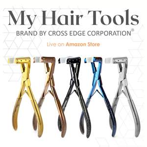 La mejor cinta para extensiones de cabello en herramienta de alicates Alicates Microlink de acero inoxidable Cinta en herramienta de prensa de trama con almohadilla de silicona de doble resorte - Product Image 6