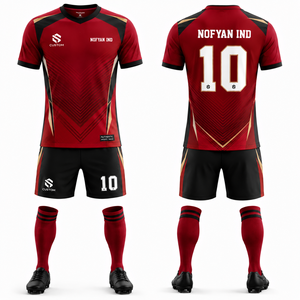 Fabricante de Uniformes de Fútbol Personalizados Premium, Proveedor Mayorista de Ropa Deportiva para Equipos de Fútbol, Marca Privada, Poliéster y Spandex Ecológicos - Product Image 1