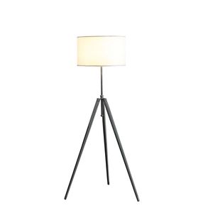 Lampada da Terra Regolabile 64''-47'' Stile Mid-Century Moderno, Treppiede in Metallo Cromato/Argento - Product Image 2