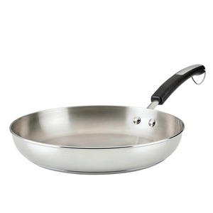 Round Aluminum Frying <b>Pan</b> With Silicone <b>Handle</b> Nonstick PTFE Coating For Gas And Induction Cooker Hand Wash Only - Product Image 6