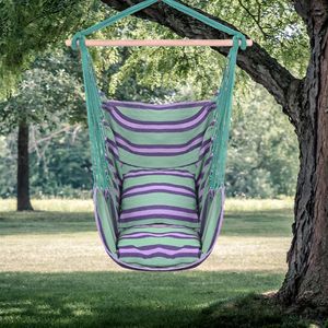 Sedia a Sdraio da Spiaggia in Tela di Cotone Verde con Corda per Appendere, Cuscini e Spedizione Gratuita - Product Image 2