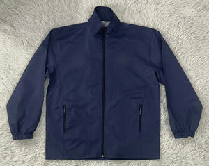 เสื้อแจ็คเก็ตกันลมผู้ชายแบบ OEM สั่งทำพิเศษ น้ำหนักเบา สวมใส่สบาย มีซิปเต็มตัว สำหรับแบรนด์อเมริกัน โปรโมชั่น และชุดกีฬา - Product Image 3