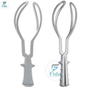 Forceps obstétrical Simpson en acier inoxydable FIDA International pour l'assistance aux accouchements vaginaux complexes, certifié ISO - Product Image 1