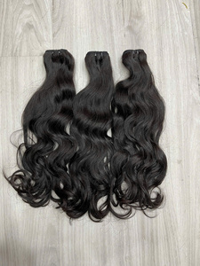Meilleures ventes : Lot de cheveux naturels vietnamiens bruts, extensions de cheveux humains lisses en trame, vente en gros, pointes épaisses et volumineuses - Product Image 5