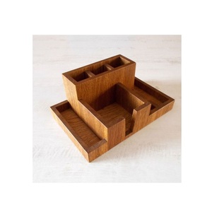 Portalápices de Madera Hecho a Mano, Organizador de Escritorio para Hogar, Oficina, Escuela y Estudio, Portaplumas Clásico de Madera Hecho a Mano - Product Image 2