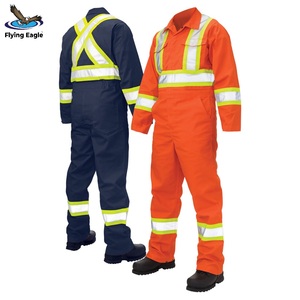 Multi Pocket Workwear Uniform Breathable Cotton Coveralls Heavy Duty Industrial Safety Work <b>Clothing</b> - Product Image 1
