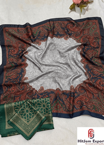 Tissu en satin pour foulards en gros, conception imprimée personnalisée, fabricant OEM ODM avec étiquette privée pour la promotion de la marque et le marketing - Product Image 2