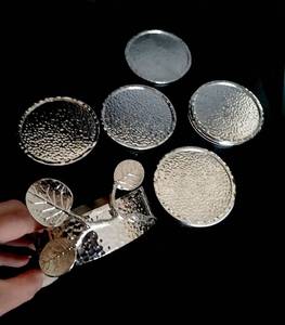 Admirable Design Aluminium <b>Silver</b> Color <b>Coaster</b> Set With Premium Quality Tea <b>Coaster</b> Set With Holder - Product Image 6