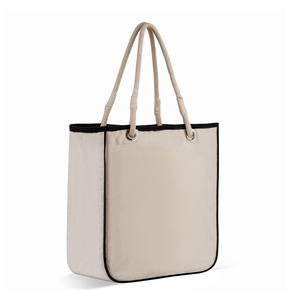 Custom New Fashion Solid Color <b>Canvas</b> <b>Tote</b> Shopping Bag Zipper Embroidery Waterproof Portable Wholesale High Quality Low MOQ - Product Image 2