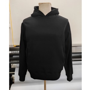 Sweat-shirt à capuche oversize pour homme en jersey, style streetwear, avec poches, en coton anti-rétrécissement, décontracté, hiver, 370g, numérique - Product Image 2