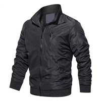 Blouson Bomber Jaune Moutarde et Noir Jais à Col Montant pour Homme – Veste Décontractée Premium à Fermeture Éclair OEM, Coupe-Vent Élégant et Imperméable