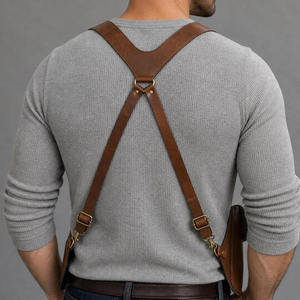 Sac bandoulière en cuir véritable camouflage de différentes couleurs, organiseur pour passeports, portefeuilles, téléphones et objets personnels - Product Image 6