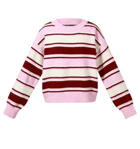 High Quality Breathable Lightweight Knit V-Neck Cardigan Classic Striped Varsity <b>Jacket</b> Style Sweater for Men - Product Image 4