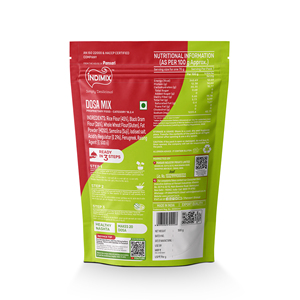 ข้าวโดซ่าผสมแป้งโดซ่ากรอบอินเดียตอนใต้แบบพรีเมี่ยม - Product Image 2