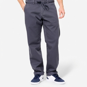 Pantalon décontracté pour homme à séchage rapide, gris foncé, taille élastique avec cordon de serrage et poches latérales, tissu Oxford respirant - Product Image 1