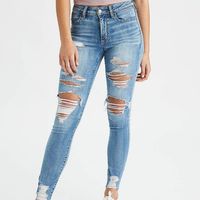 Celana Jeans Wanita Model Wide Leg High Waist Distressed Y2K Premium Berkualitas Tinggi, Bahan Stretchable dan Bernapas, Gaya Kasual High Street