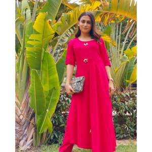 Conjunto de Traje de Punto de Rayón Rosa para Mujer, Talla XS, 900g - Product Image 4