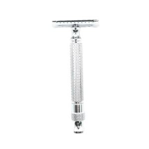 Navaja de Seguridad de Doble Filo para Barbería, con Mango de Acero Inoxidable y Doble Hoja, Personalizable, de Alta Calidad, Precio al por Mayor - Product Image 1