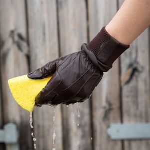 Gants d'équitation légers noirs en gros, gants d'équitation personnalisés, gants d'équitation western et anglais respirants et ajustés - Product Image 6