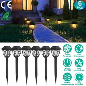 Set di 6 Luci Solari da Giardino IP45 Impermeabili con Accensione Automatica, Lampade Decorative per Esterni e Sentieri - Product Image 4
