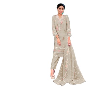 Proveedor de tarifas al por mayor entre el último nuevo diseño Eid & Ramzan Month Color brillante especial Traje Salwar de 3 piezas para damas o niñas - Product Image 1