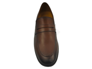 Mocasines de Cuero Marrón para Hombre Dlords, con Punta Descubierta, Acolchados, con Absorción de Impactos, para Oficina y Trabajo, Suela de Goma, Diseño Sólido, EVA - Product Image 2