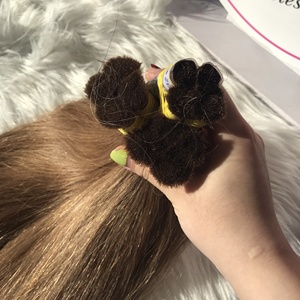 Extensiones de cabello humano vietnamita marrón claro Natural Virgen sin procesar 100% Materia prima Remy Trama a granel Nueva llegada - Product Image 4