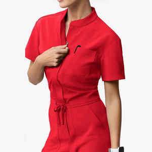 Conjuntos de Uniformes Médicos de Punto de Secado Rápido para Hombres y Mujeres, de Spandex/Poliéster, para Doctores y Enfermeras, Blusas y Pantalones con Detección de Agujas - Product Image 2