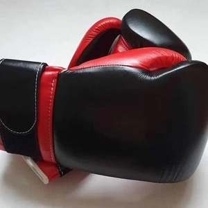 Gants de boxe MMA en cuir de vachette avec lacets, toutes tailles 8oz-18oz, impression personnalisée, fournisseur OEM en gros - Product Image 5