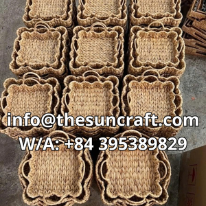ถาดหญ้าทะเลขัดเงา สำหรับจัดเก็บของแบบรักษ์โลก เหมาะสำหรับผู้ที่ชื่นชอบไลฟ์สไตล์หรูหราและพื้นที่ใช้สอยที่เป็นระเบียบเรียบร้อย - Product Image 6
