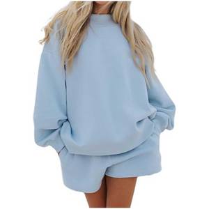 Sweat-shirt oversize personnalisé pour femme, style streetwear hiver, col montant, avec broderie logo avant et impression sérigraphiée, éco-responsable - Product Image 5