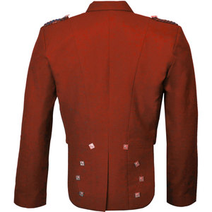 Traje Escocés para Hombre, Chaqueta Kilt Naranja Príncipe Charlie con Chaleco, Conjunto para Bodas y Fiestas, Personalizado 2026 - Product Image 2