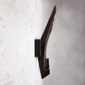 Perchero de pared creativo de madera de acacia negra con gancho para entrada, organizador de puerta, artesanía de Orion Handicraft - Product Image 5