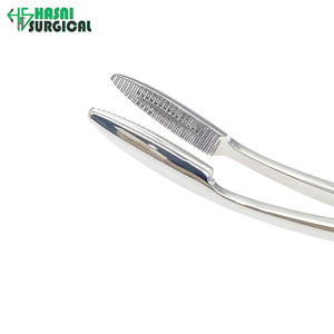 Pinzas de Presión Curvas de Acero Inoxidable de 200 mm, Juego de Instrumentos Quirúrgicos Manuales - Product Image 6