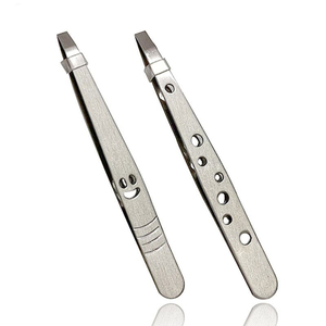 OEM ODM Edelstahl Schräge Spitze Augenbrauenpinzette Professionell Hochwertig Umweltfreundlich Leichtgewichtig Wiederverwendbar Individuell Anpassbar - Product Image 1