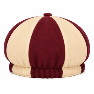 Customized Maroon 8 Panel Cricket Cap Vintage Baggy Soft School Uniform Tournament Team Award Adjustable 100% Wool Headwear - Product Image 5