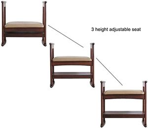 Zapatero de madera de 2 niveles con asiento Saleem International - Product Image 3