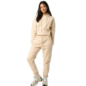 Conjunto Deportivo Informal Personalizado para Mujer, Sudadera con Capucha y Pantalones Jogger Beige, Ropa Deportiva de Dos Piezas - Product Image 6
